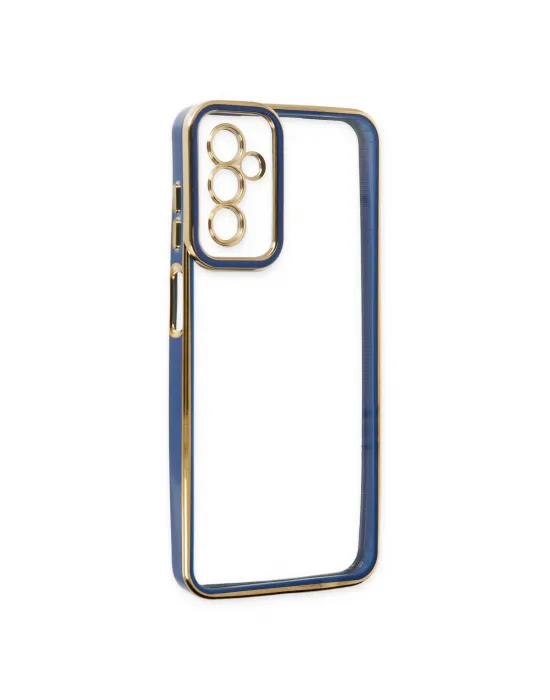 Samsung Galaxy M23 Kılıf Liva Lens Silikon - Mavi