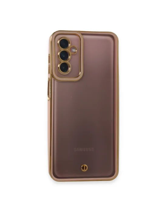 Samsung Galaxy M23 Kılıf Liva Lens Silikon - Pudra