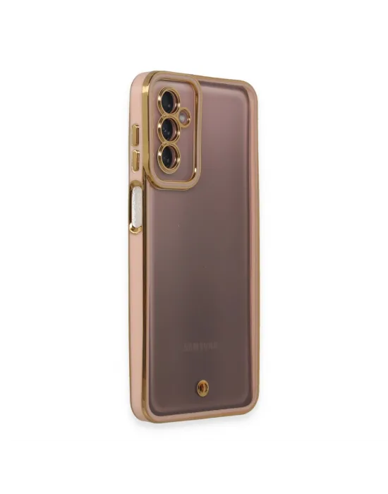 Samsung Galaxy M23 Kılıf Liva Lens Silikon - Pudra