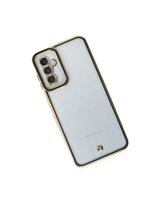 Samsung Galaxy M23 Kılıf Liva Lens Silikon - Siyah