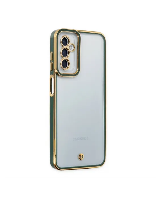 Samsung Galaxy M23 Kılıf Liva Lens Silikon - Yeşil