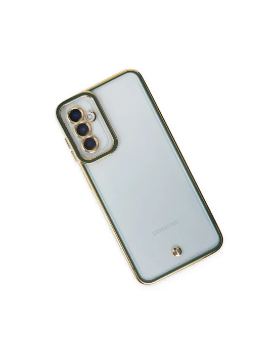 Samsung Galaxy M23 Kılıf Liva Lens Silikon - Yeşil