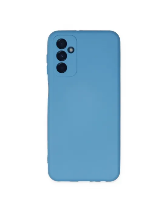 Samsung Galaxy M23 Kılıf Nano İçi Kadife Silikon - Mavi