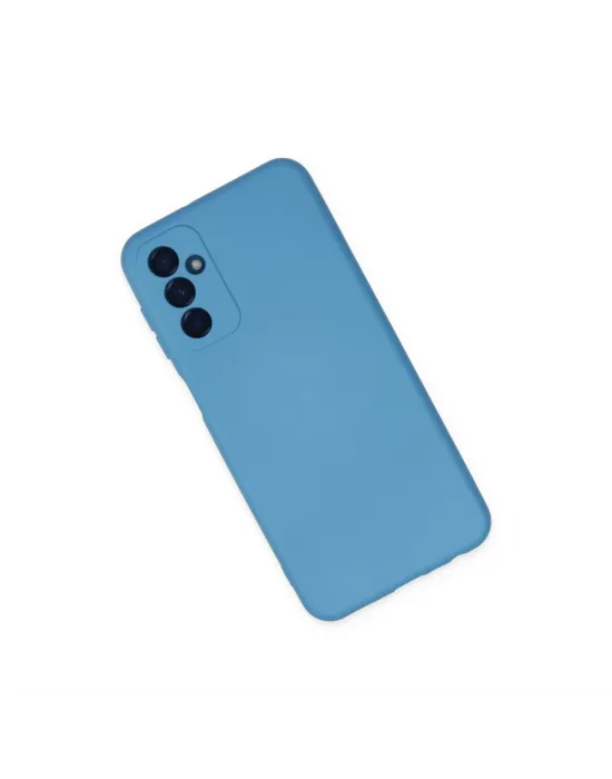 Samsung Galaxy M23 Kılıf Nano İçi Kadife Silikon - Mavi