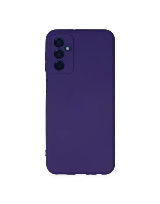 Samsung Galaxy M23 Kılıf Nano İçi Kadife Silikon - Mor