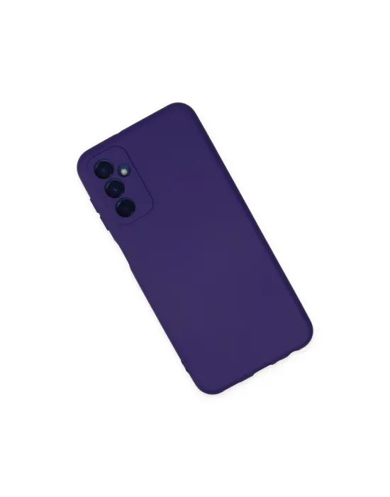 Samsung Galaxy M23 Kılıf Nano İçi Kadife Silikon - Mor