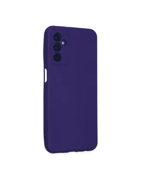 Samsung Galaxy M23 Kılıf Nano İçi Kadife Silikon - Mor