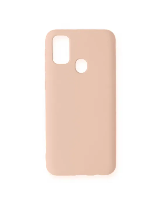 Samsung Galaxy M31 Kılıf Nano İçi Kadife Silikon - Pudra