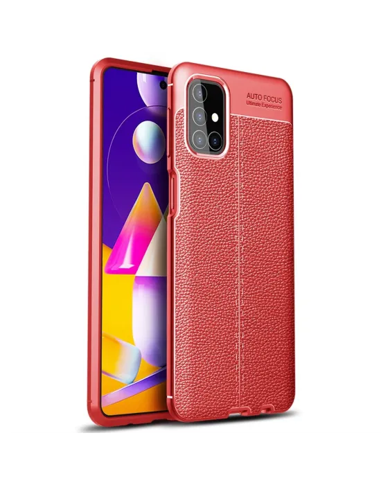 Samsung Galaxy M31s Kılıf Auto Focus Kapak - Kırmızı
