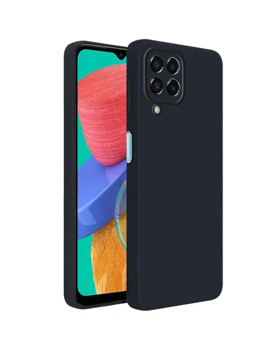 Samsung Galaxy M33 Kılıf First Silikon - Siyah