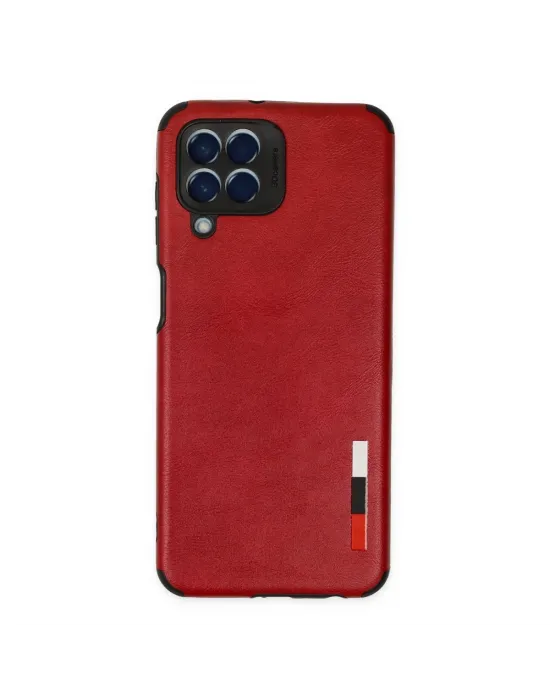 Samsung Galaxy M33 Kılıf Loop Deri Silikon - Kırmızı
