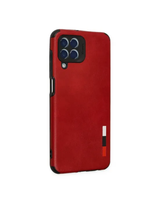 Samsung Galaxy M33 Kılıf Loop Deri Silikon - Kırmızı