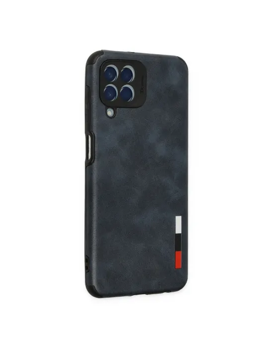 Samsung Galaxy M33 Kılıf Loop Deri Silikon - Lacivert