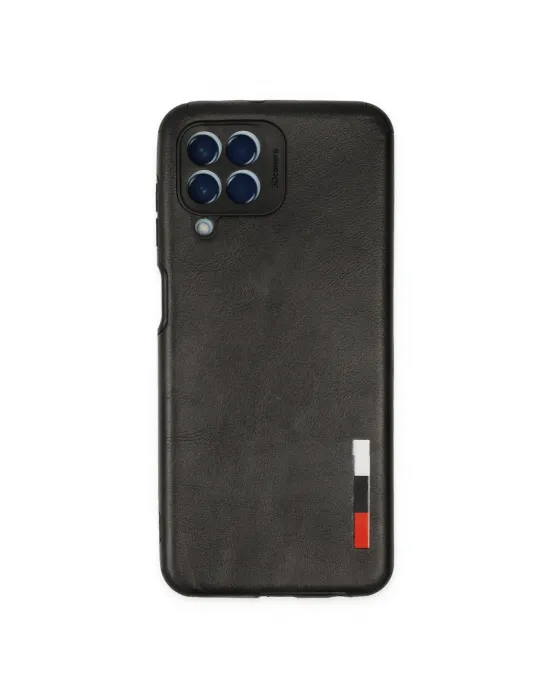 Samsung Galaxy M33 Kılıf Loop Deri Silikon - Siyah