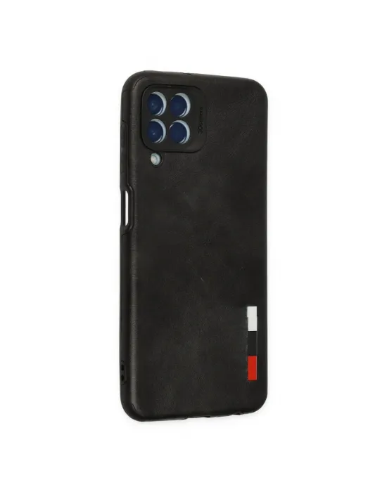 Samsung Galaxy M33 Kılıf Loop Deri Silikon - Siyah