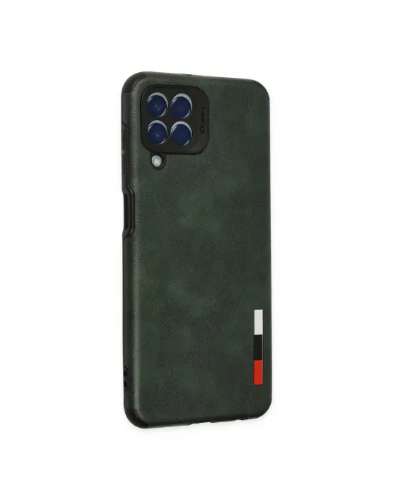 Samsung Galaxy M33 Kılıf Loop Deri Silikon - Yeşil