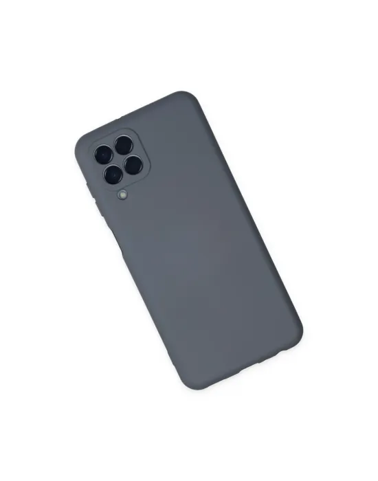 Samsung Galaxy M33 Kılıf Nano İçi Kadife Silikon - Gri
