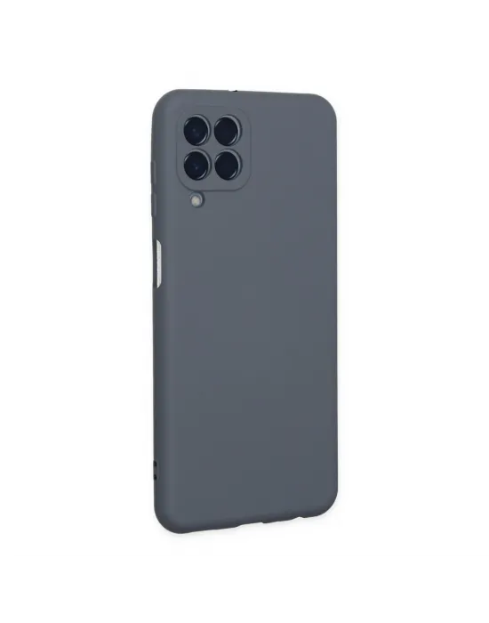 Samsung Galaxy M33 Kılıf Nano İçi Kadife Silikon - Gri