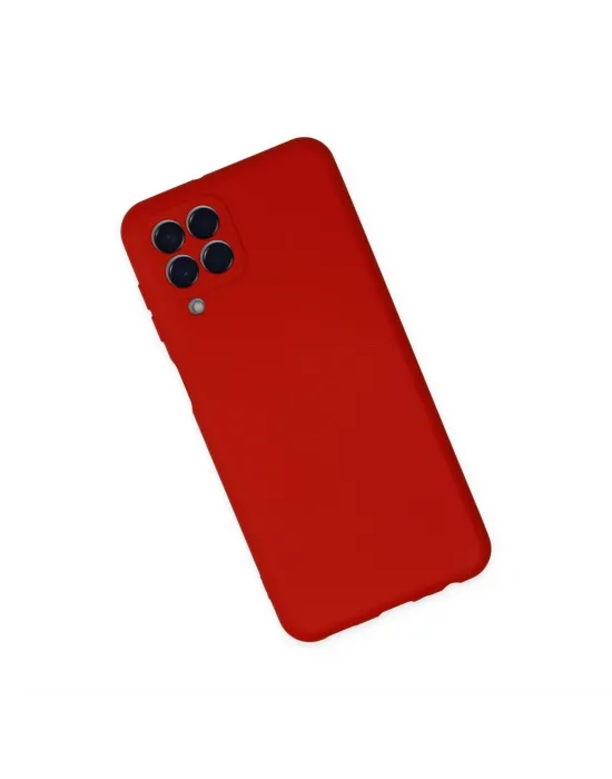 Samsung Galaxy M33 Kılıf Nano İçi Kadife Silikon - Kırmızı