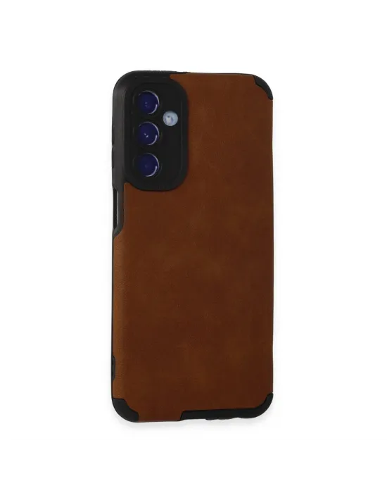 Samsung Galaxy M34 5g Kılıf Loop Deri Silikon - Kahverengi