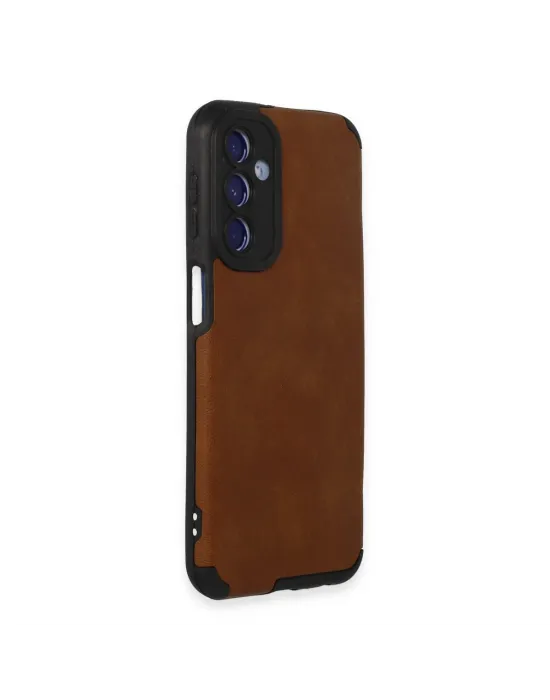 Samsung Galaxy M34 5g Kılıf Loop Deri Silikon - Kahverengi