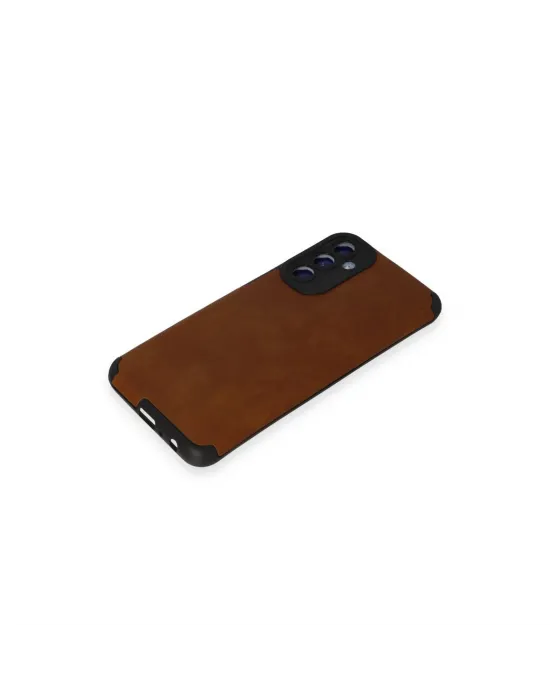 Samsung Galaxy M34 5g Kılıf Loop Deri Silikon - Kahverengi