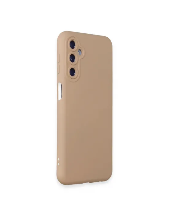 Samsung Galaxy M34 5g Kılıf Nano İçi Kadife Silikon - Pudra