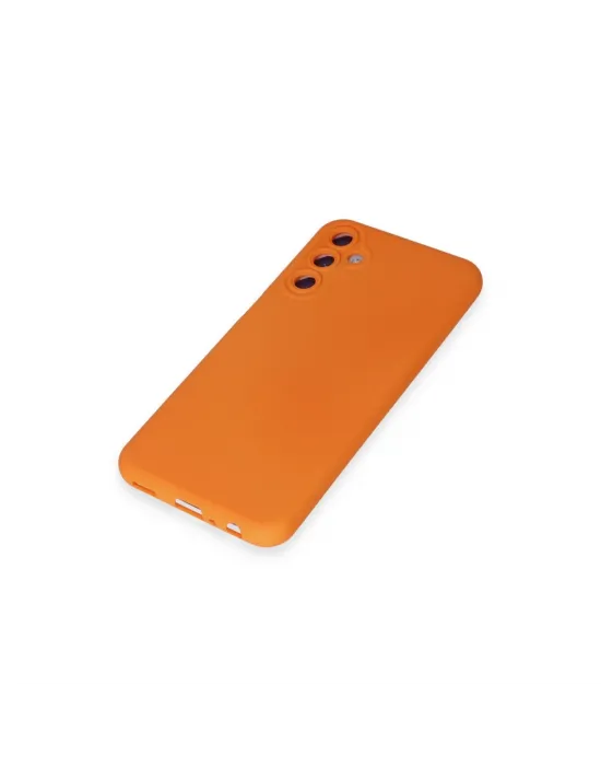 Samsung Galaxy M34 5g Kılıf Nano İçi Kadife Silikon - Turuncu