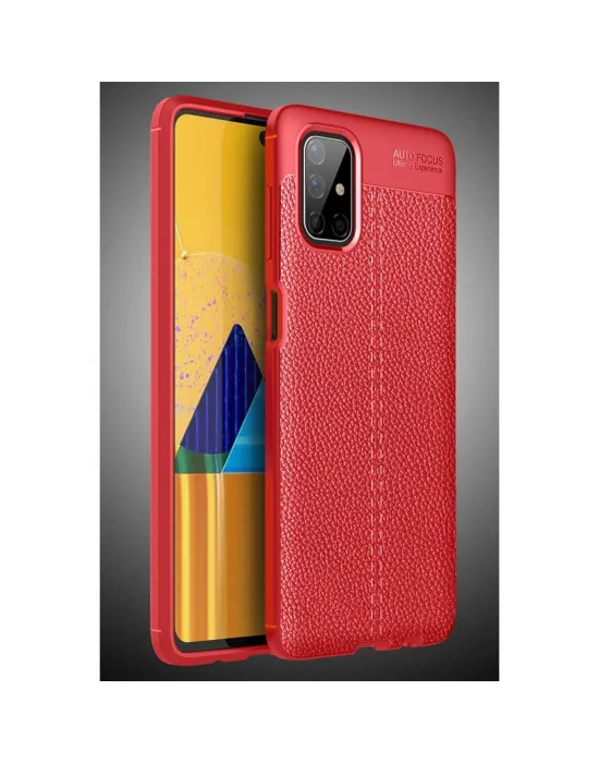 Samsung Galaxy M51 Kılıf Auto Focus Kapak - Kırmızı