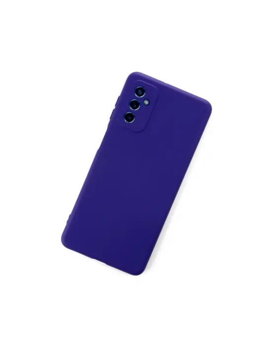 Samsung Galaxy M52 5g Kılıf Nano İçi Kadife Silikon - Mor