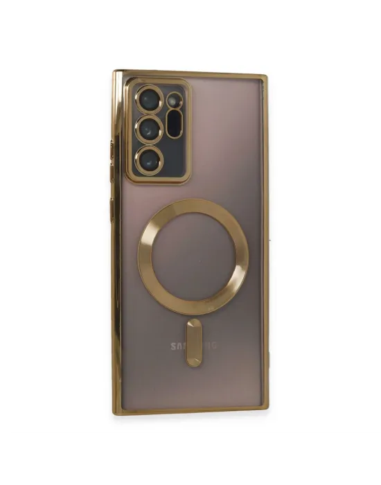 Samsung Galaxy Note 20 Ultra Kılıf Kross Magneticsafe Kapak - Gold