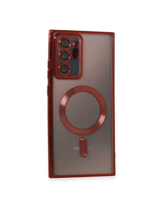 Samsung Galaxy Note 20 Ultra Kılıf Kross Magneticsafe Kapak - Kırmızı