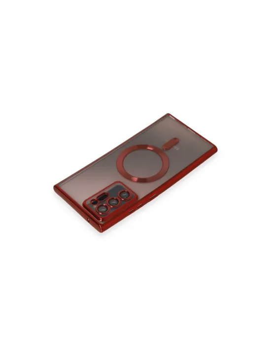 Samsung Galaxy Note 20 Ultra Kılıf Kross Magneticsafe Kapak - Kırmızı