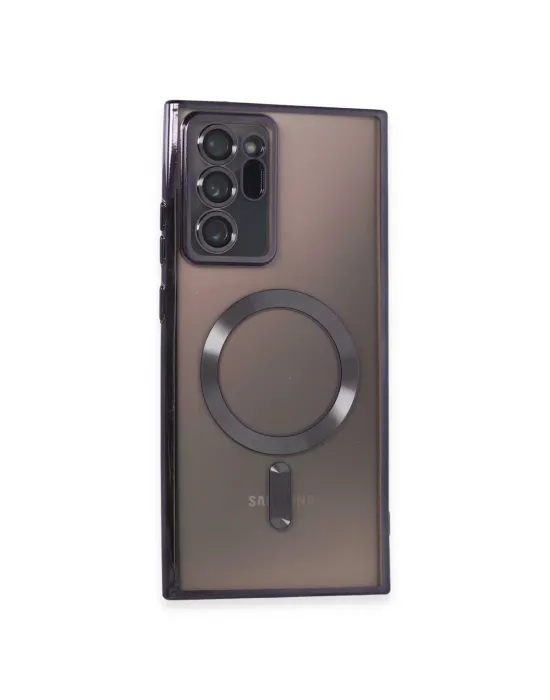 Samsung Galaxy Note 20 Ultra Kılıf Kross Magneticsafe Kapak - Mor