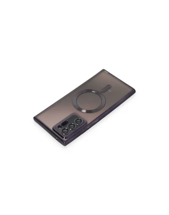 Samsung Galaxy Note 20 Ultra Kılıf Kross Magneticsafe Kapak - Mor