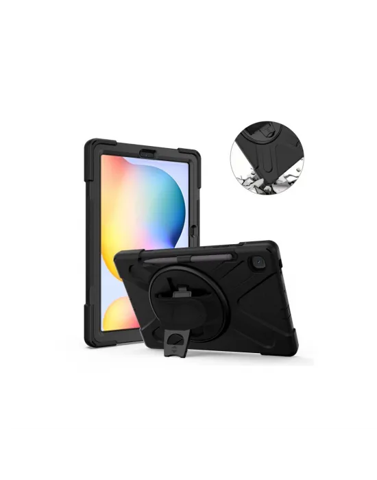 Samsung Galaxy P610 Tab S6 Lite 10.4 Kılıf Amazing Tablet Kapak - Siyah