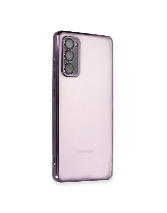 Samsung Galaxy S20 Fe Kılıf Razer Lensli Silikon - Mor