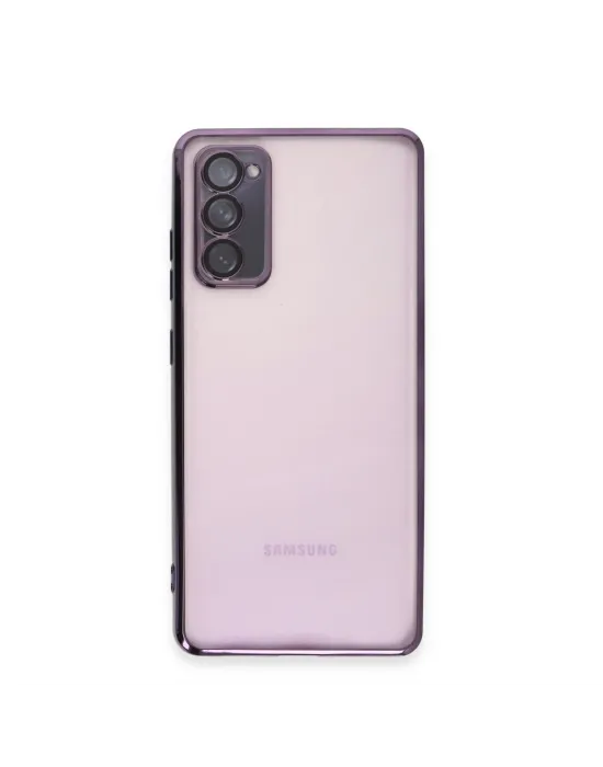 Samsung Galaxy S20 Fe Kılıf Razer Lensli Silikon - Mor
