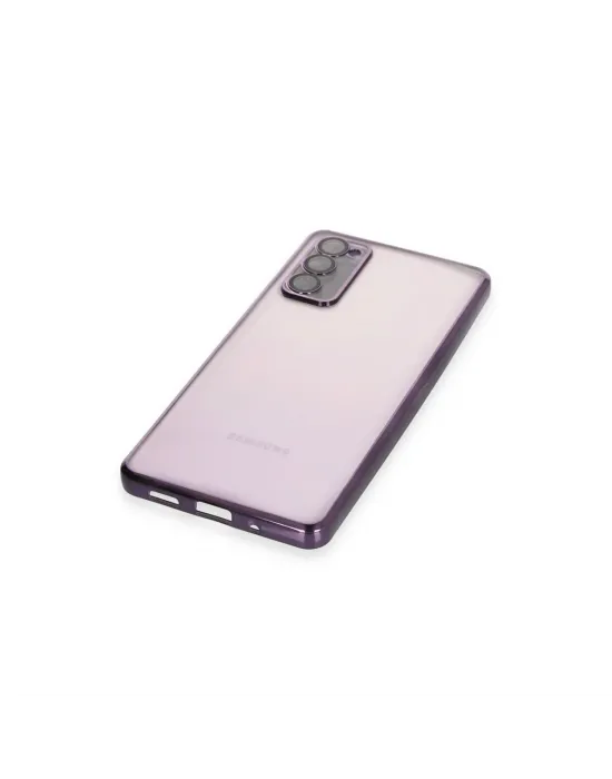 Samsung Galaxy S20 Fe Kılıf Razer Lensli Silikon - Mor