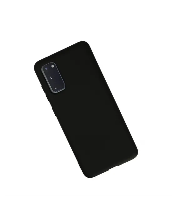 Samsung Galaxy S20 Kılıf Nano İçi Kadife Silikon - Siyah