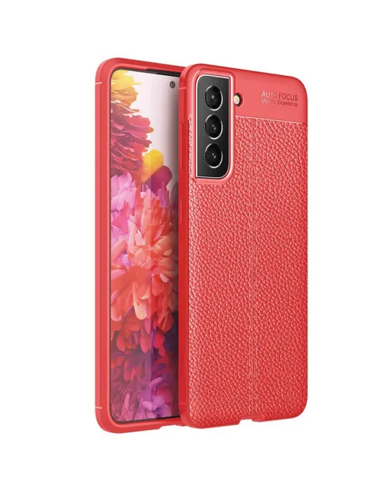 Samsung Galaxy S21 Fe Kılıf Auto Focus Kapak - Kırmızı