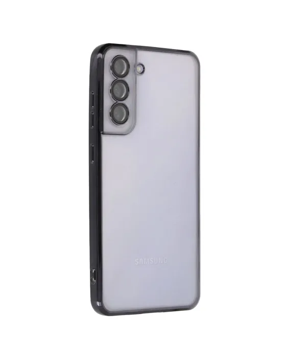 Samsung Galaxy S21 Fe Kılıf Razer Lensli Silikon - Siyah