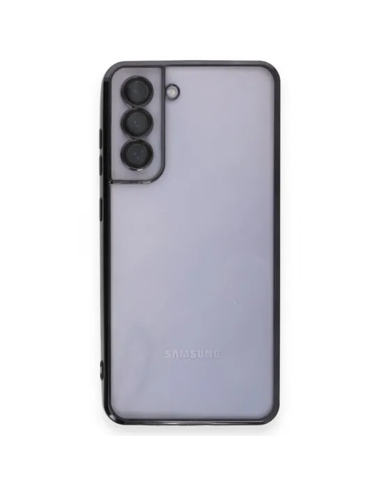 Samsung Galaxy S21 Fe Kılıf Razer Lensli Silikon - Siyah