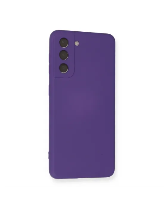 Samsung Galaxy S21 Kılıf Nano İçi Kadife Silikon - Mor