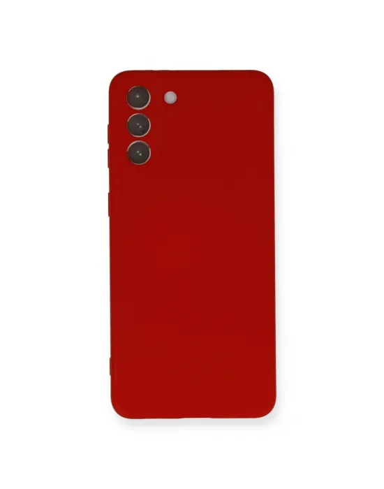 Samsung Galaxy S21 Plus Kılıf Nano İçi Kadife Silikon - Kırmızı