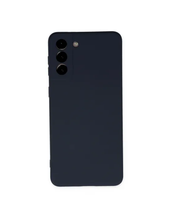 Samsung Galaxy S21 Plus Kılıf Nano İçi Kadife Silikon - Lacivert