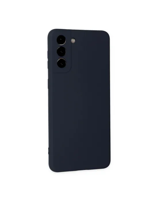 Samsung Galaxy S21 Plus Kılıf Nano İçi Kadife Silikon - Lacivert