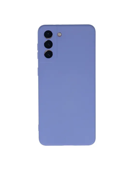 Samsung Galaxy S21 Plus Kılıf Nano İçi Kadife Silikon - Lila