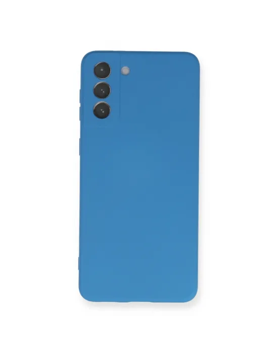 Samsung Galaxy S21 Plus Kılıf Nano İçi Kadife Silikon - Mavi