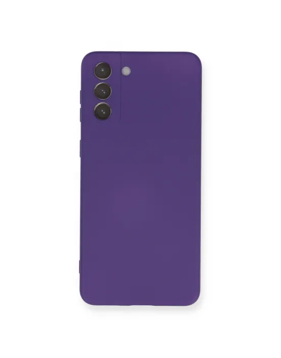 Samsung Galaxy S21 Plus Kılıf Nano İçi Kadife Silikon - Mor